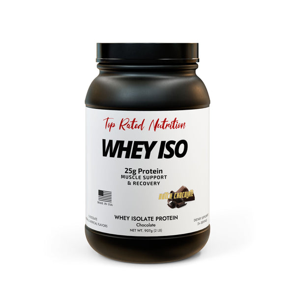 Top Rated Nutrition Whey Iso Protein Dutch Chocolate (907g, 2lb)