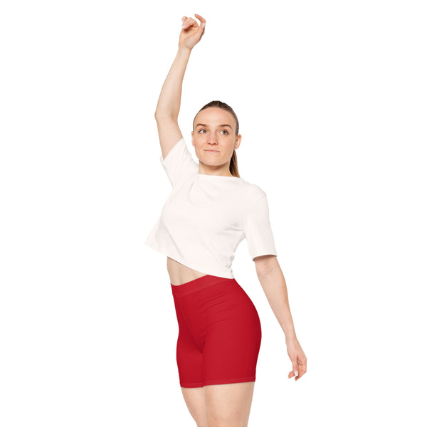 Women's Biker Shorts Dark Red